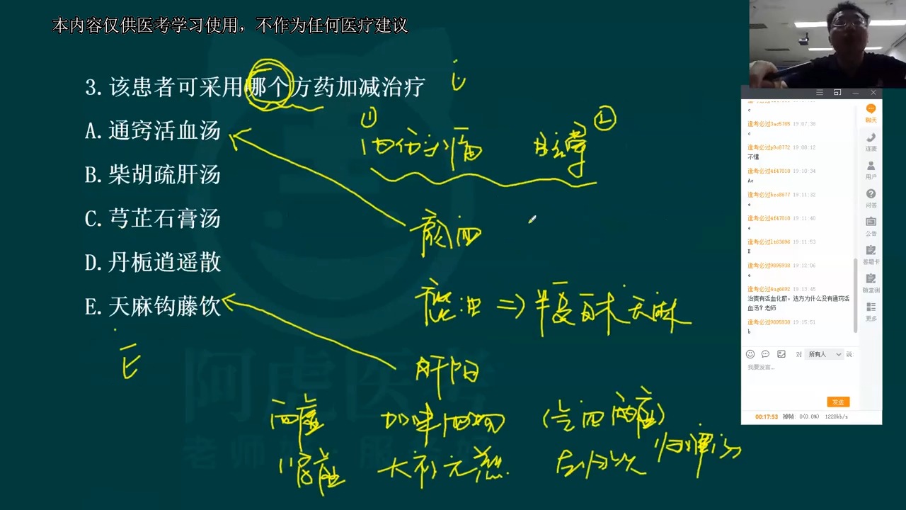 [图]2024阿虎医考中医内科学正高副高主任医师黑马密训课-案例分析题02考点考试视频教程教学课件课程解说讲题辅导