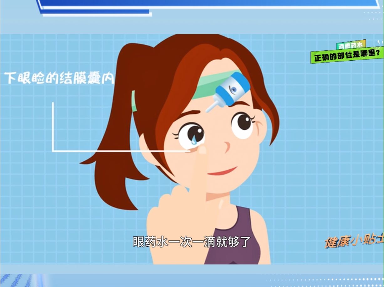 健康小贴士|滴眼药水,正确的部位是哪里? 河南省卫健委×河南卫视