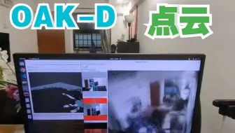 【用户实测】用OAK-D深度相机跑rtabmap，在几分钟内生成客厅稀疏点云。