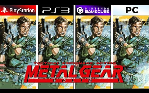 [图]合金装备-MetalGearSolid (1998) PS1 vs PS3 vs PC vs GameCube (Graphics Comparison)