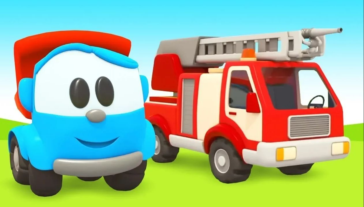 A Fire Truck  卡车  消防车  leo the truck  宝宝英语动画哔哩哔哩bilibili