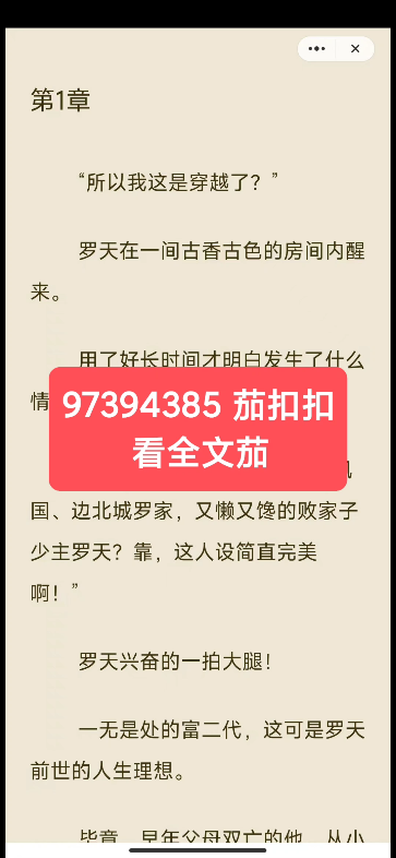 《无敌开局,他已不屑困于九州》罗天蓝秀儿"所以我这是穿越了?罗天在一间古香古色的房间内醒来.用了好长时间才明白发生了什么情况.“天渊界、北...