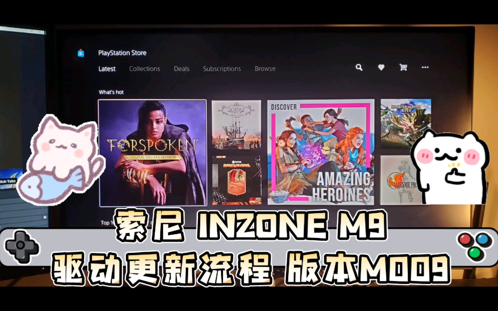 索尼INZONE M9 驱动更新流程 版本M009哔哩哔哩bilibili