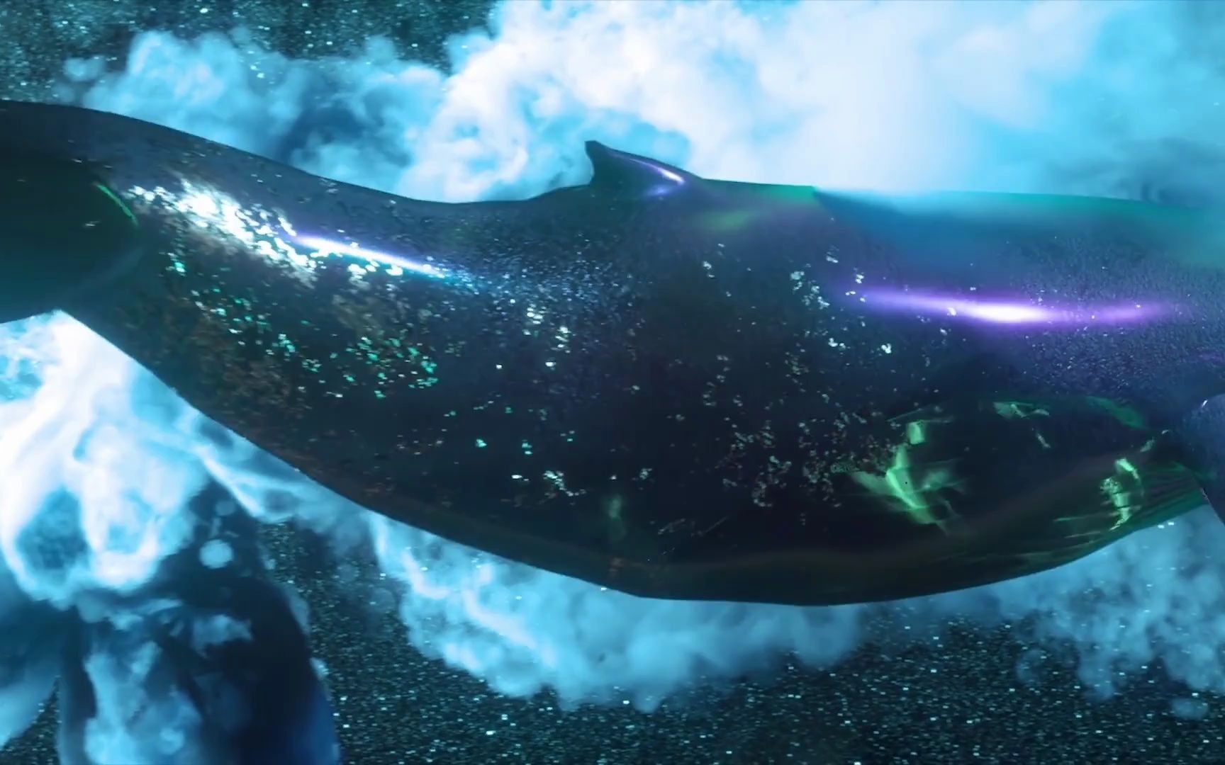 化身孤岛的鲸每一帧都是风景壁纸