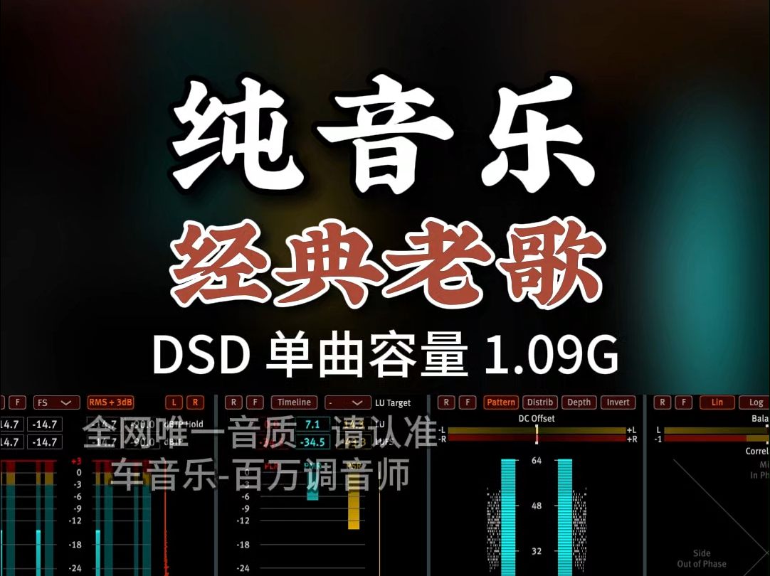 精品纯音乐,经典老歌,《渴望》DSD完整版1.09G,百万调音师专业录音棚制作,顶级hifi无损音质哔哩哔哩bilibili