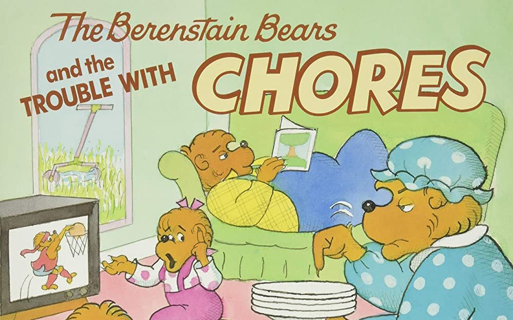 [图]【英语】《贝贝熊之麻烦的家务活 Berenstain Bears, Trouble with Chores》儿童英语绘本故事