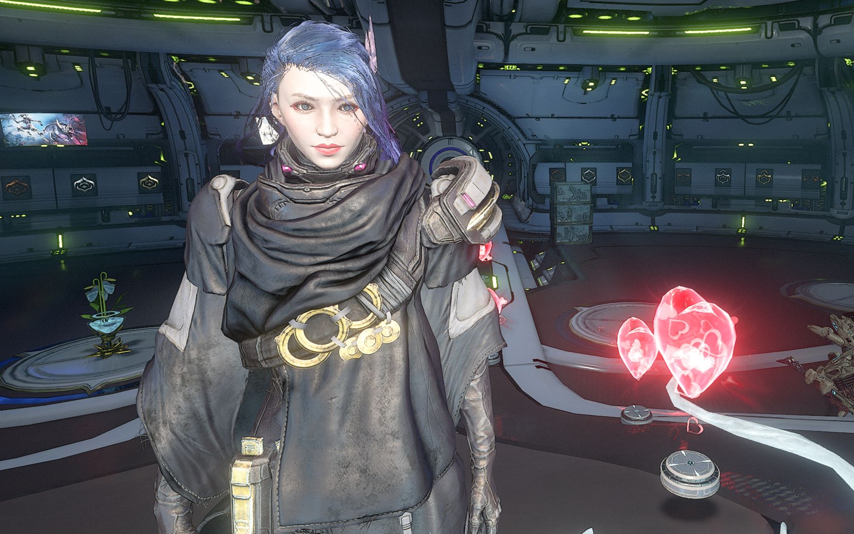 《warframe》漂泊者捏脸,发育失败的小女人