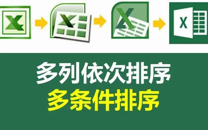 多列依次排序的多条件排序,可以这样做!哔哩哔哩bilibili