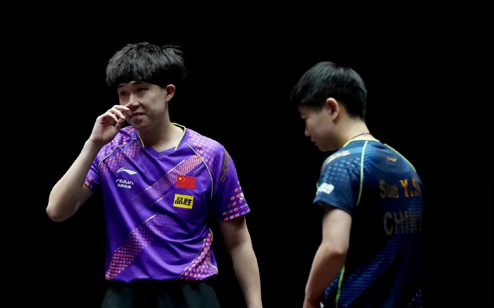 【京队老大哥看师弟互轰】2022澳门冠军赛 王楚钦/孙颖莎vs马龙