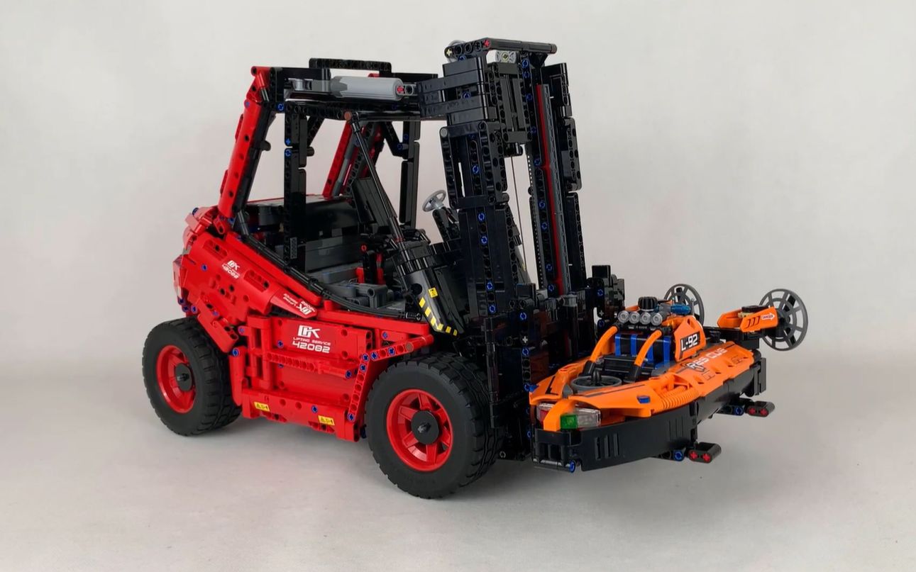 42082套内改装港口叉车帅气乐高科技moclego42082alterna