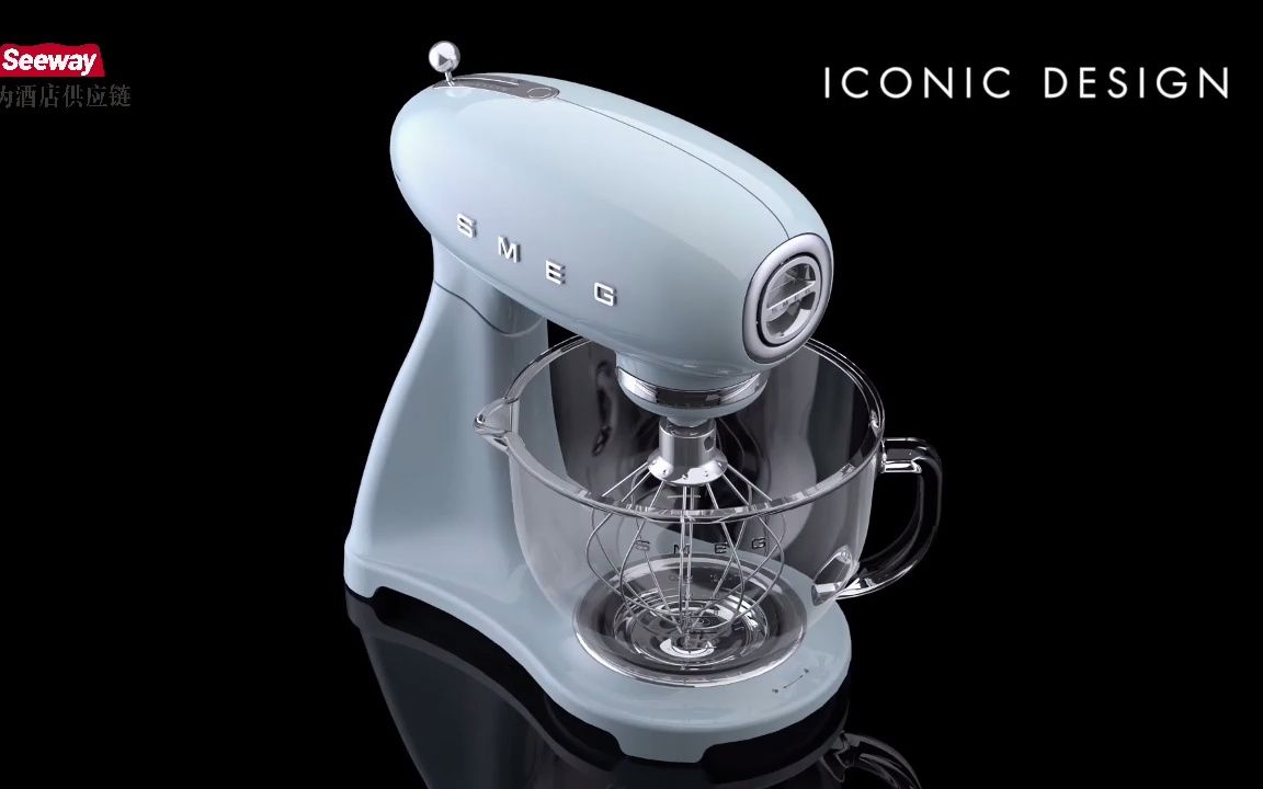 smeg 进口斯麦格小型厨房家用多功能料理机厨师机搅拌机和面揉面机smf