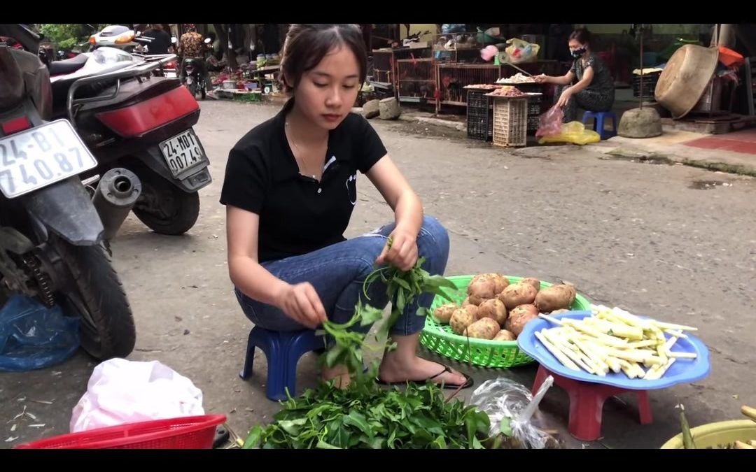 越南竹笋姑娘小庄图片