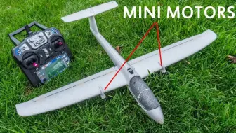 我把这架滑翔机改成了遥控飞机【迷你模型RC】