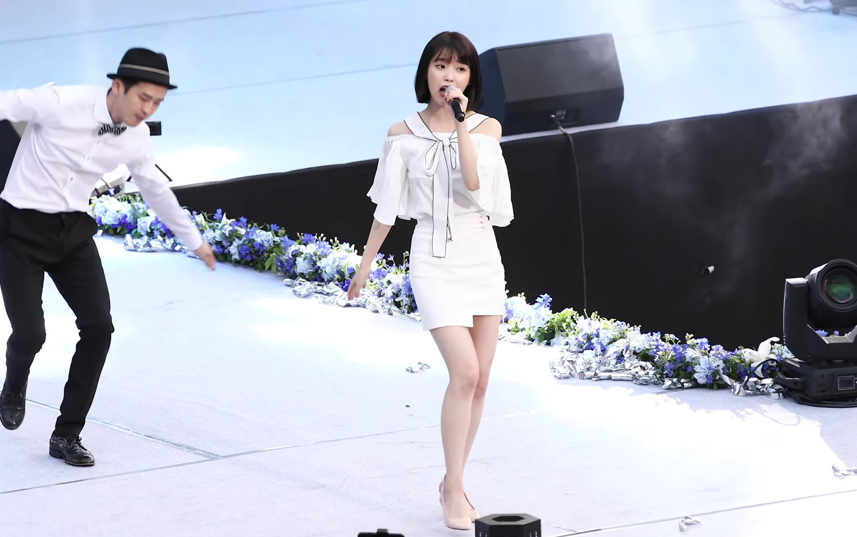 [4k]iu漂亮短发饭拍 延世大学全场20170520,box