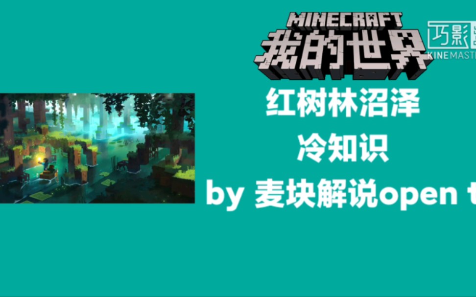 [MCBE]红树林沼泽冷知识 还没玩到MC1.19的云玩家快来看看吧!哔哩哔哩bilibili