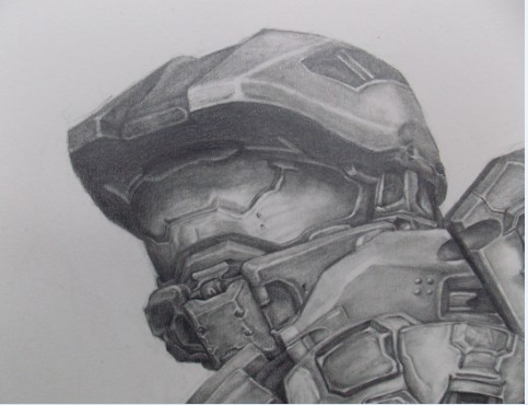 手绘光环4中的士官长正片6分35秒开始