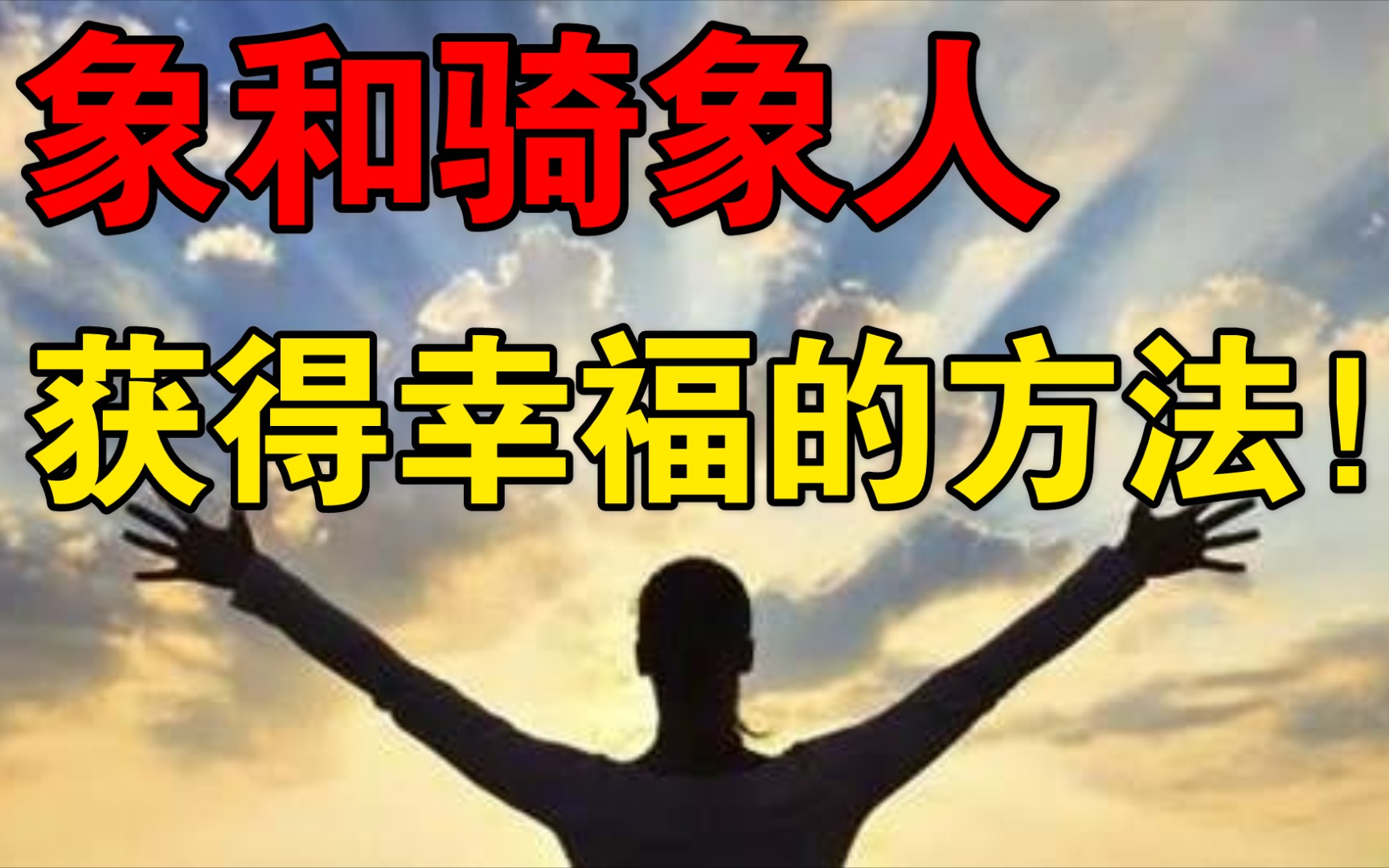 [图]追求幸福的方法！《象与骑象人》一本书&九句30秒了解一本书#读书#历史#分享