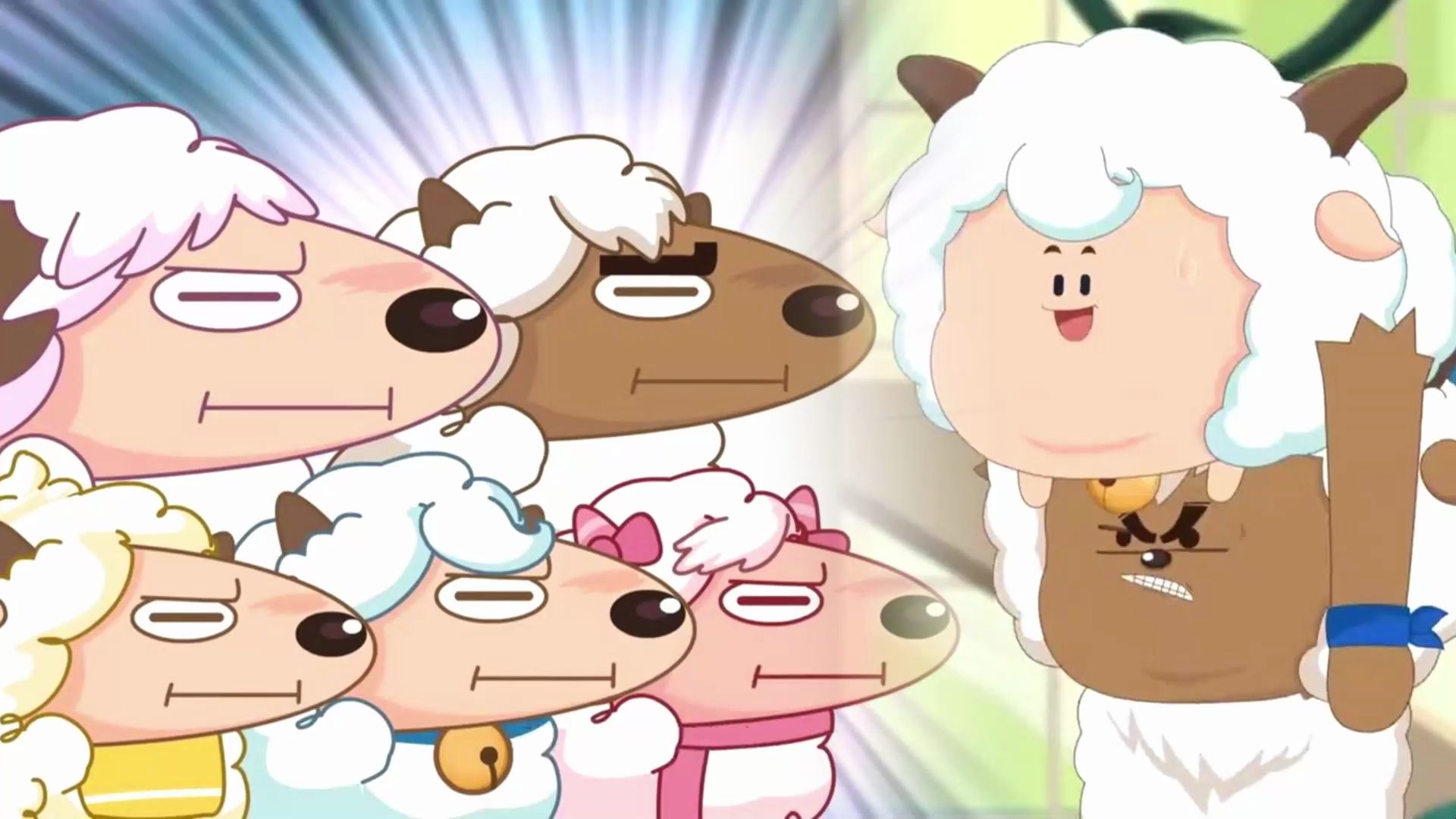 喜羊羊与灰太狼之心世界奇遇:羊守八的画风突变,还得是喜灰啊!