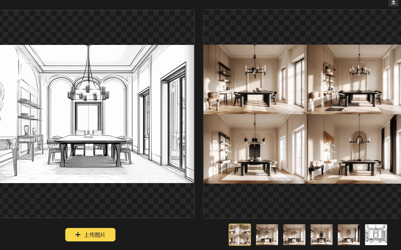 ai绘图室内效果图 midjourney绘制