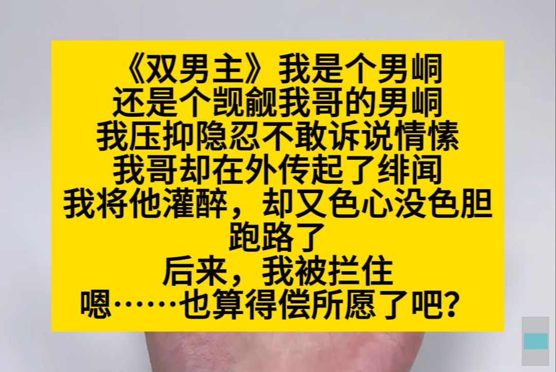 原耽推文 我是个男桶,还是个觊觎我哥的南通,我不敢诉说情愫,直到……小说推荐哔哩哔哩bilibili