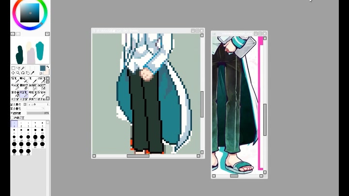 像素画al恶狼游戏新村洸的衣服