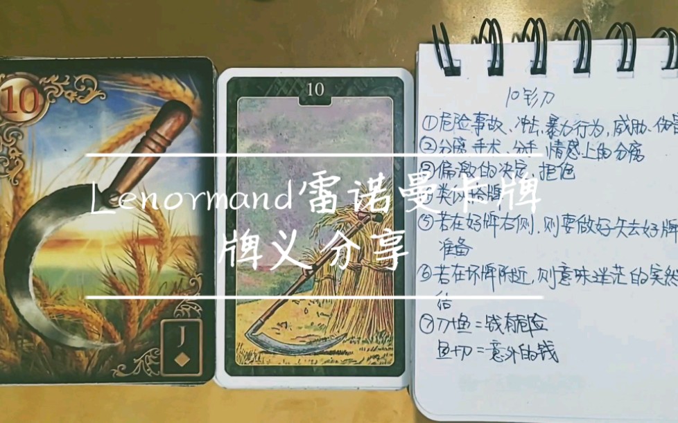 占卜向lenormand雷诺曼利诺曼卡牌牌义分享1018张