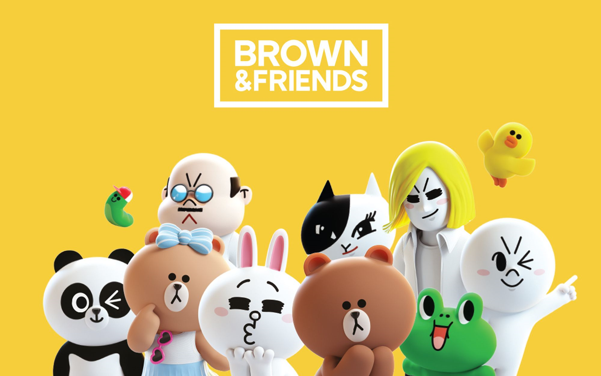 [图]【LINE FRIENDS 十周年纪念计划】布朗熊与好友日常 PART 1 无对白动画合集