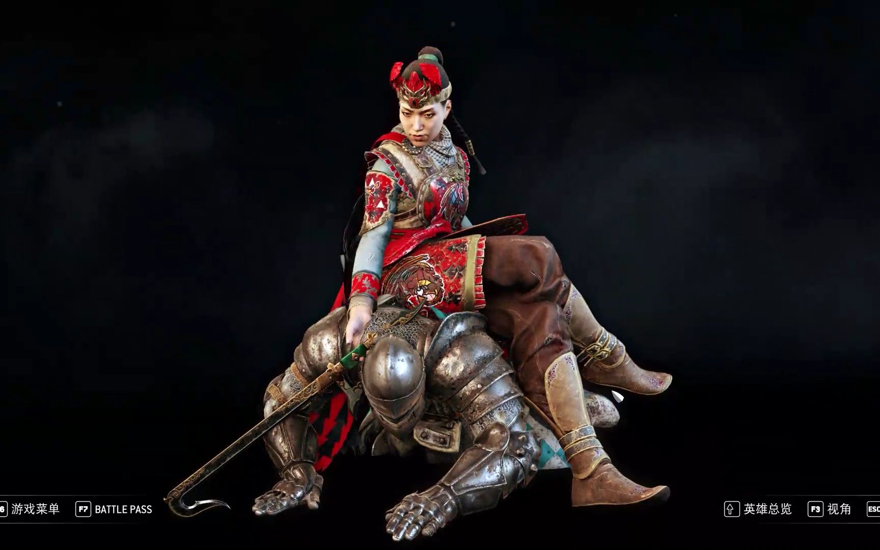 【for honor】 荣耀战魂 女角色 女侠 处决动作合集 中国风女角色_哔