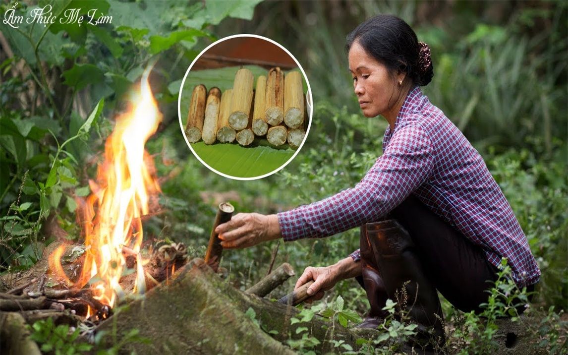 [图]Cơm lam chấm muối lạc hương vị quê nhà ( Khao Lam )