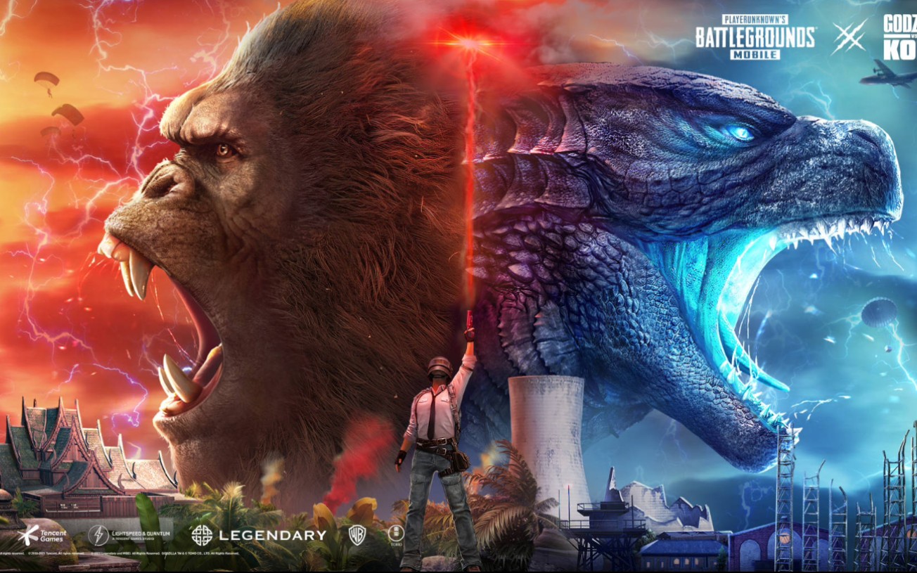 《pubg绝地求生》 "哥斯拉"和"金刚"大战"机械哥斯拉"