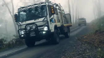 4x4越野卡车的小测试：乌尼莫克vs依维柯vs日野vs五十铃（重译2K剪辑版）