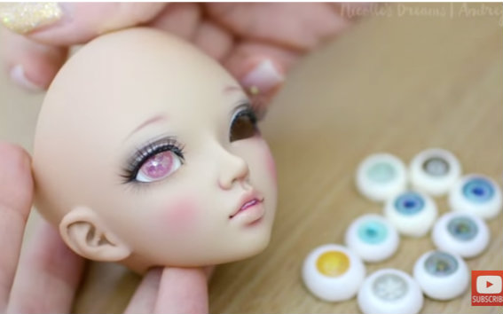 Eye making for dolls  Painting the iris and cornea娃娃眼珠教程哔哩哔哩bilibili