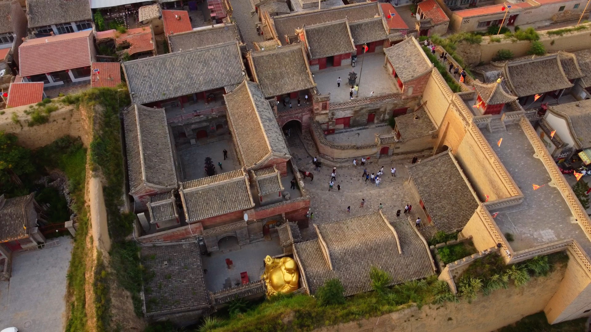 dji mini2航拍蔚县暖泉古镇西古堡_哔哩哔哩_bilibili