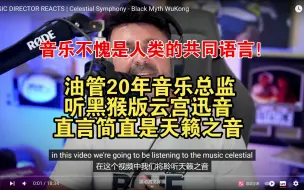 Download Video: 音乐不愧是人类的通用语言！油管二十年音乐总监听黑猴版云宫迅音，直言这就是天籁之音！