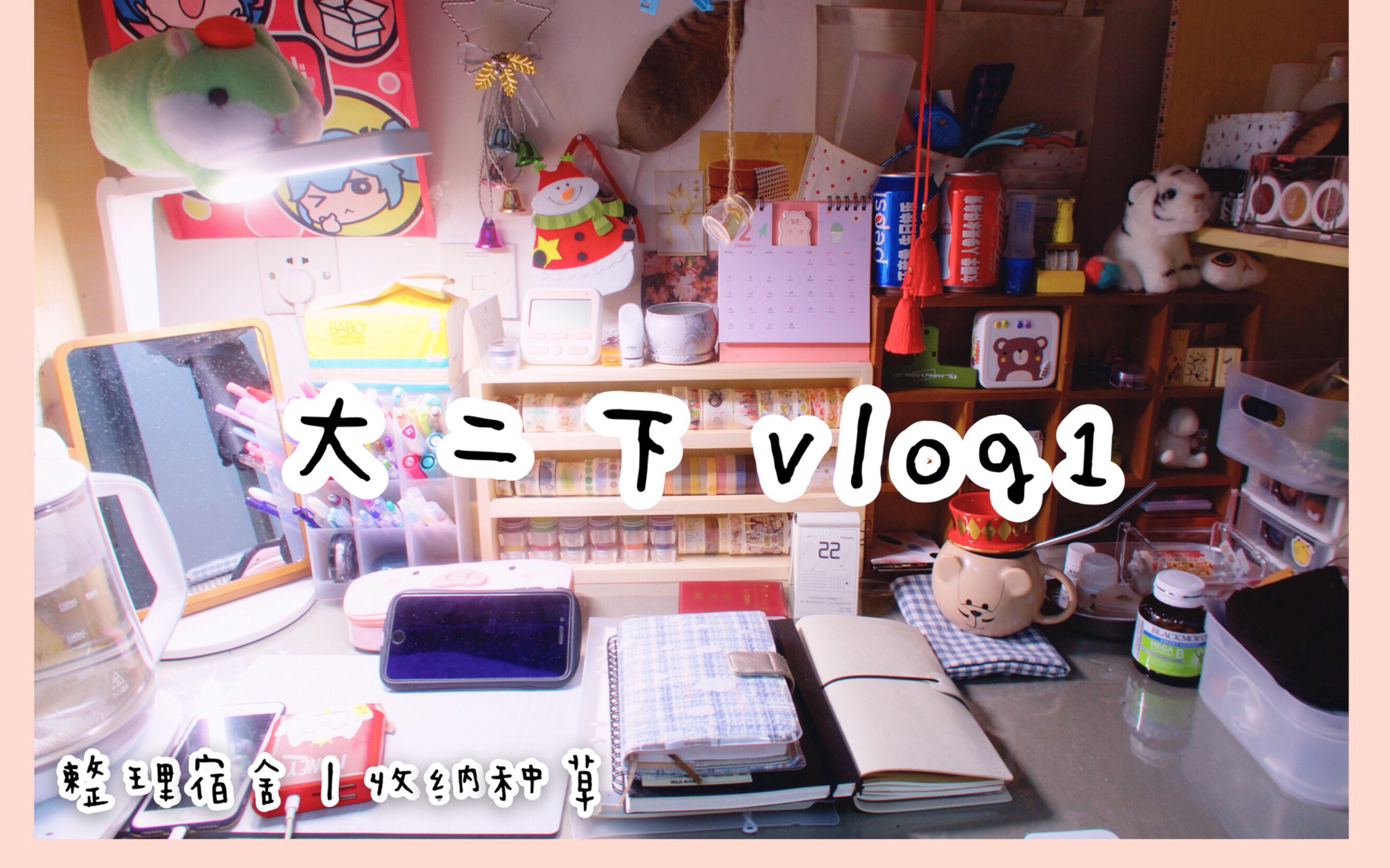 汪同学的大二下VLOG1 | 来看看我的书桌吧 | 精致猪猪返校第一天 | 宿舍整理收纳 | 好物种草 | 认真生活 | 校园生活 | 生活记录 |一镜到底|哔哩哔哩bilibili