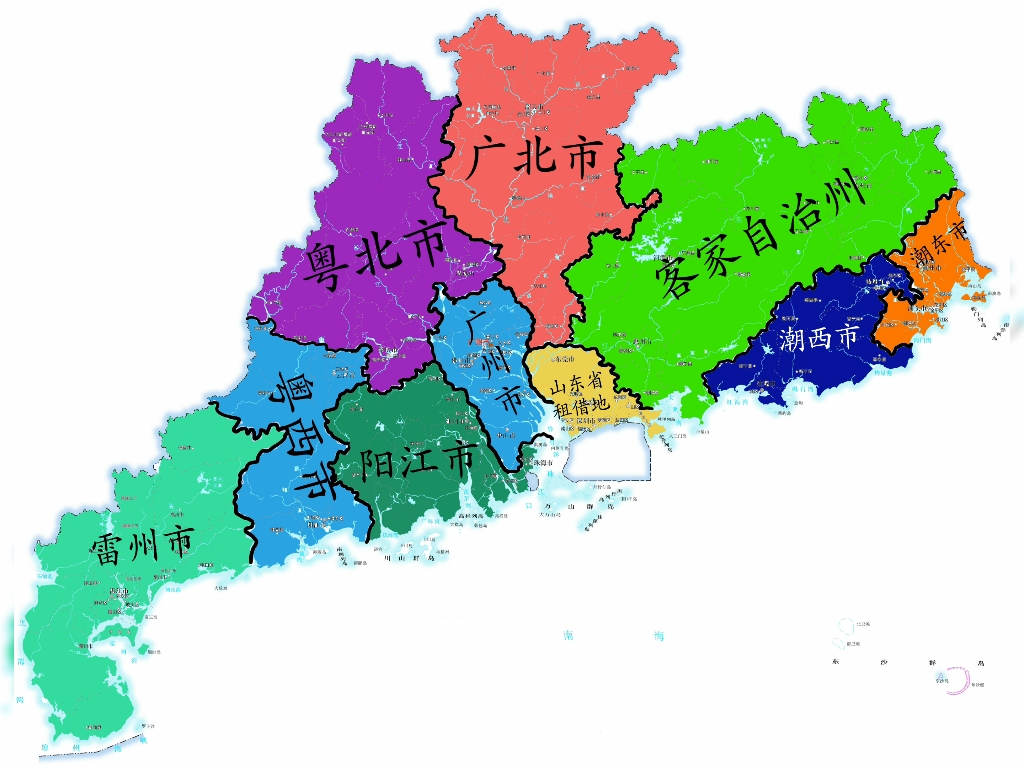 广东省最新行政区划