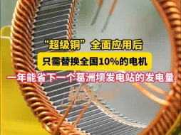 Download Video: “超级铜”全面应用后，只需替换全国10%的电机，一年就能省下一个葛洲坝发电站的发电量