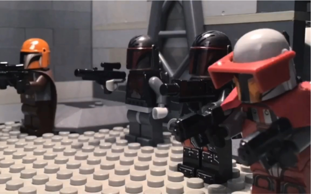 乐高定格动画曼达洛人围攻