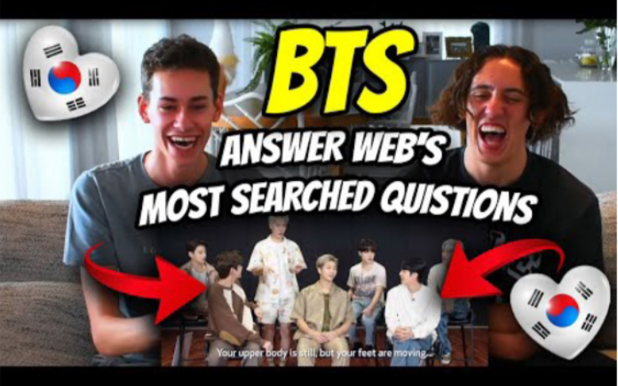 【reaction】BTS Answer the Web's Most Searched Questions | South African Reaction哔哩哔哩bilibili