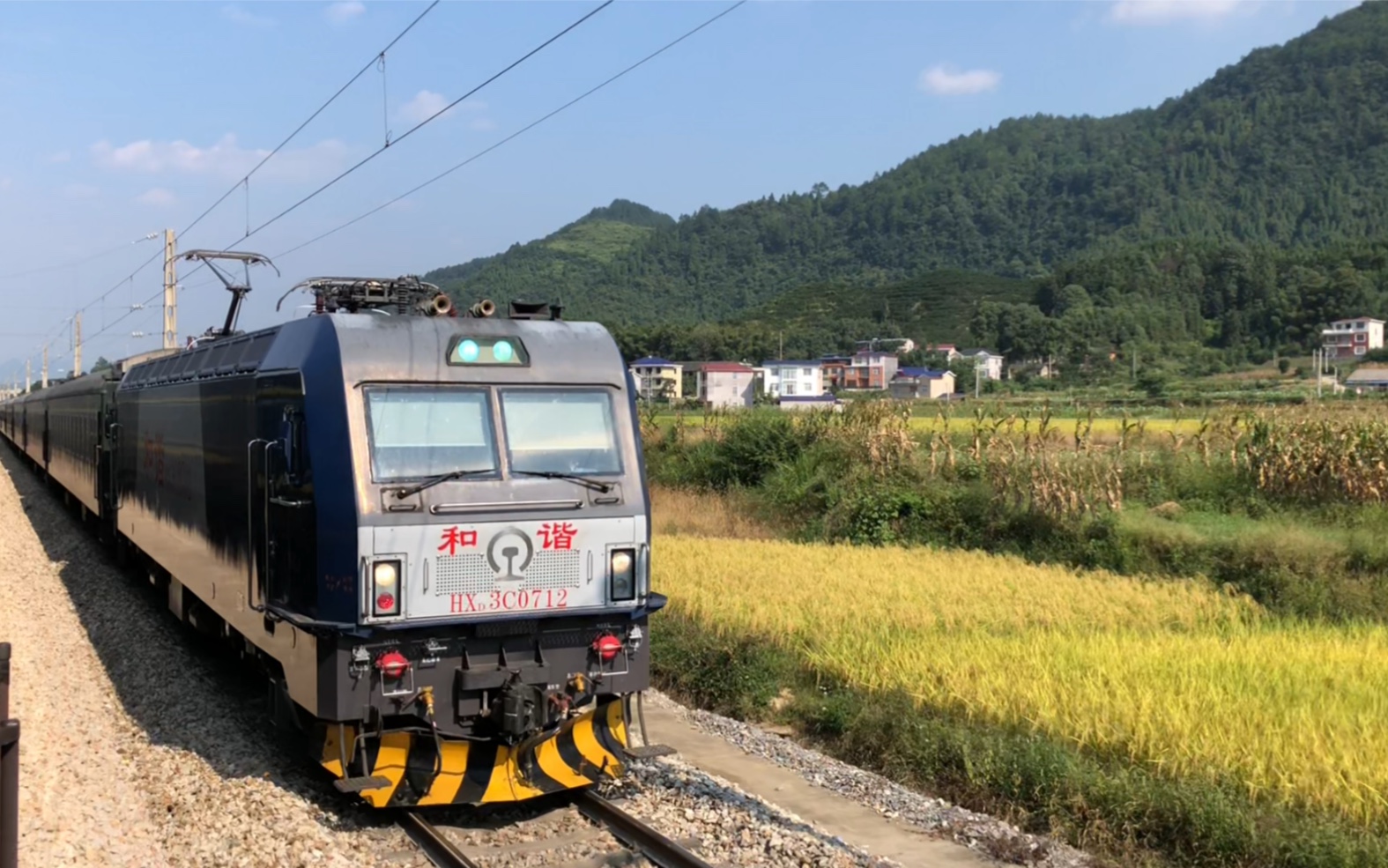 【普速列车】焦柳线k9005   本务广铁长段hxd3c-0712