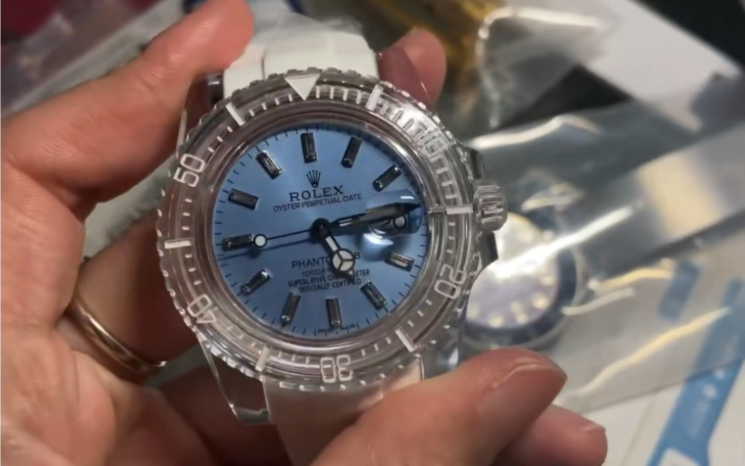 劳力士透明水晶壳3135机芯