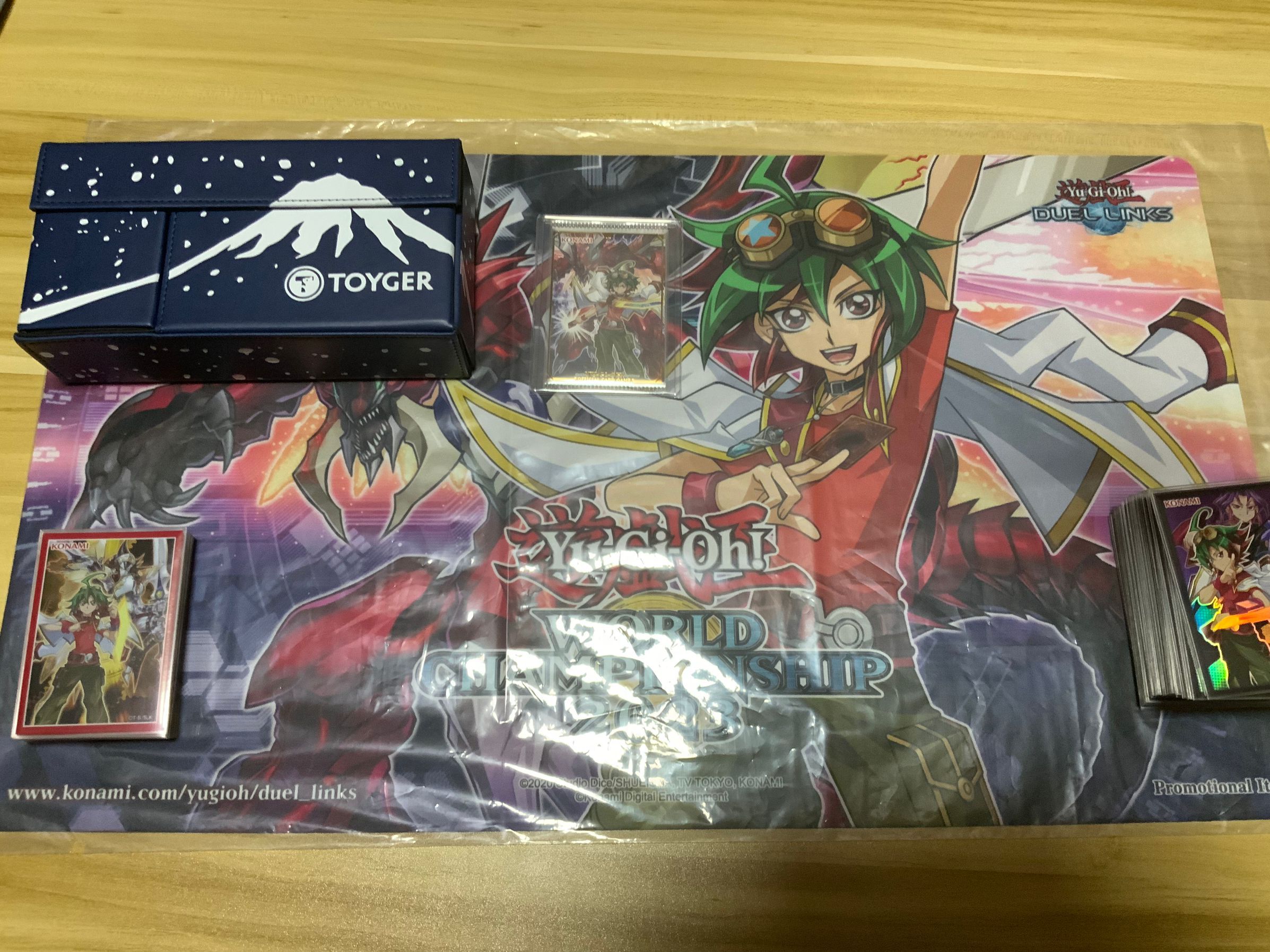 游戏王wcs2023 duellinks抽选卡垫全站首发开箱视频