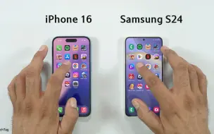 Download Video: iPhone16 VS 三星Galaxy S24速度测试对比