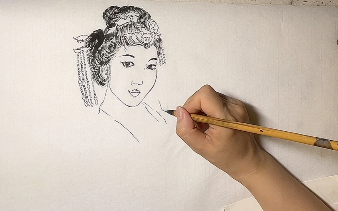 自学国画打卡 人物篇 (40)