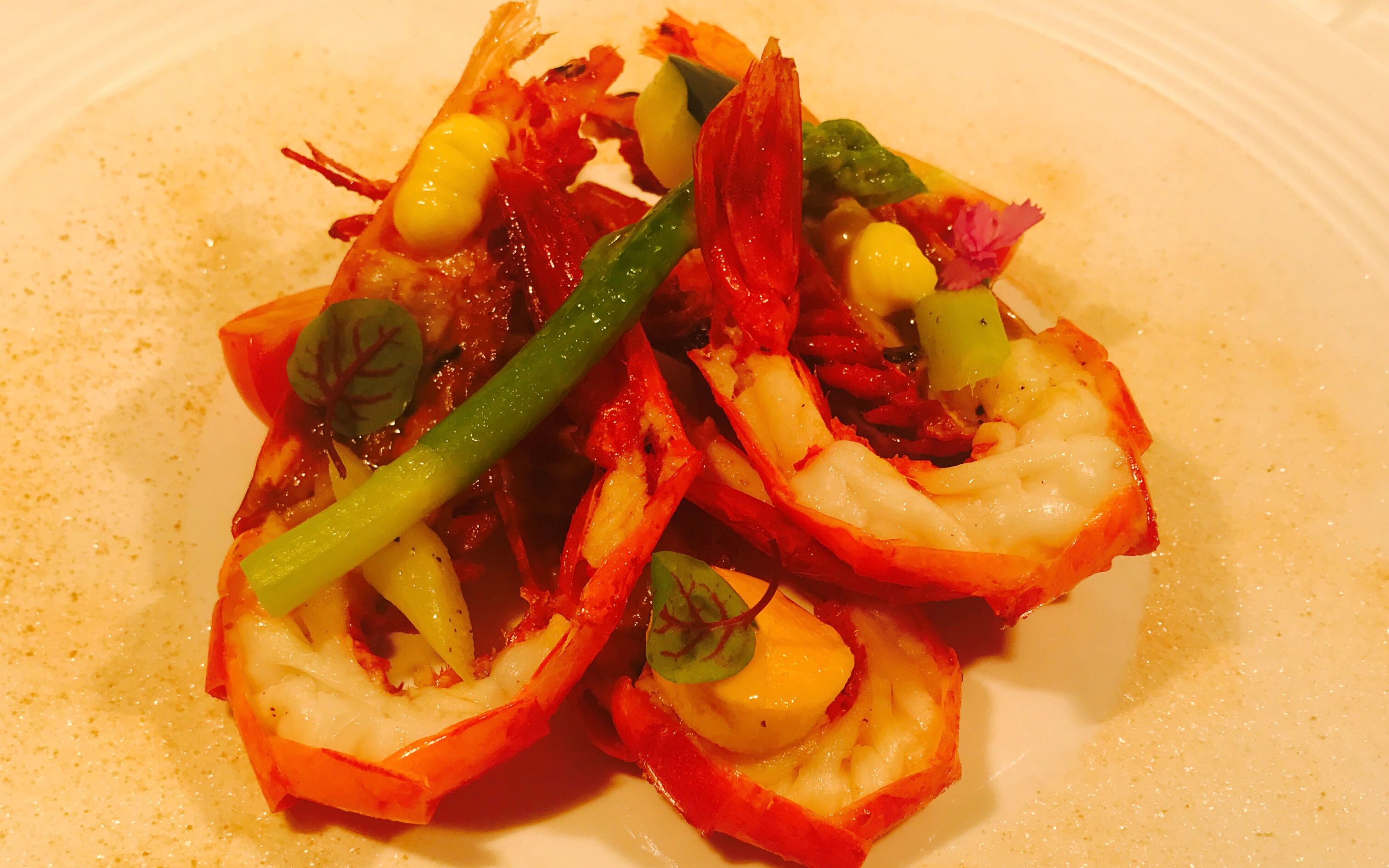 西班牙红魔虾 原创摆盘出品_哔哩哔哩_bilibili