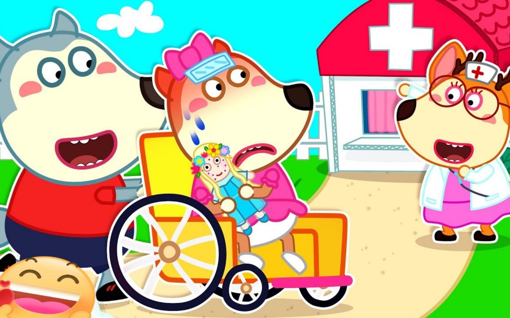 沃尔夫动画:露西生病看医生,作为哥哥的沃尔夫能照顾好她吗?