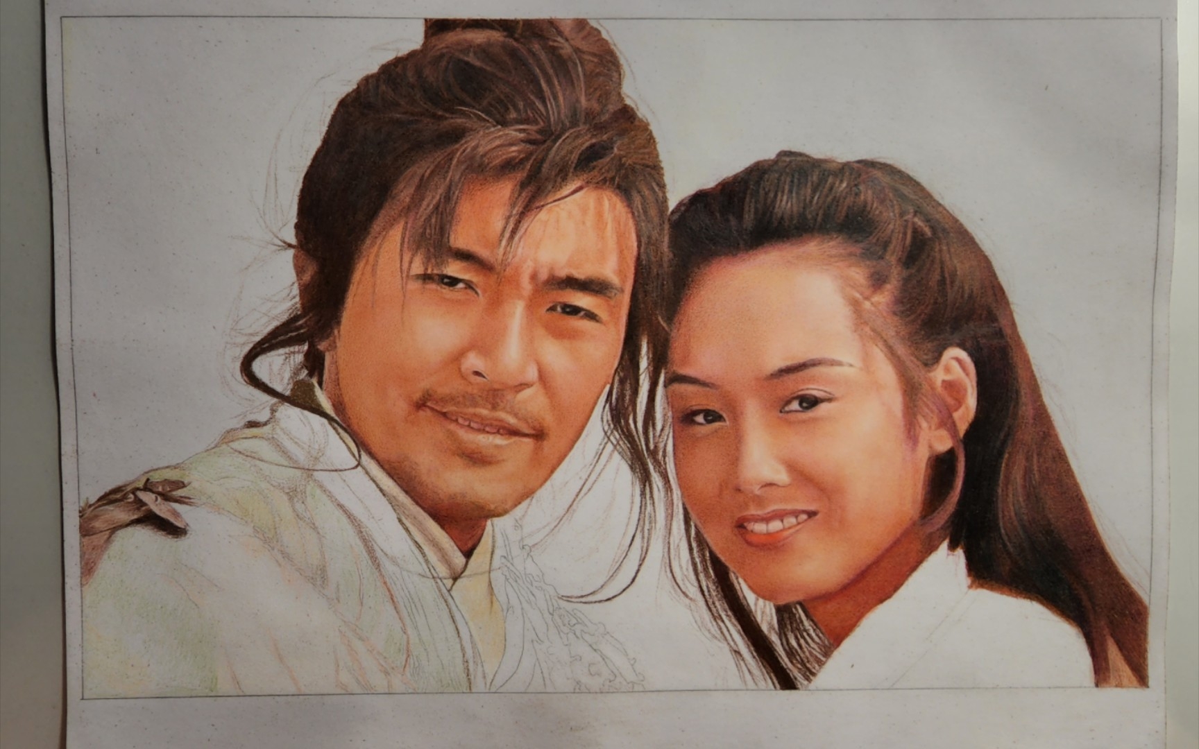 紫霞仙子&至尊宝 彩铅 片段3_哔哩哔哩_bilibili
