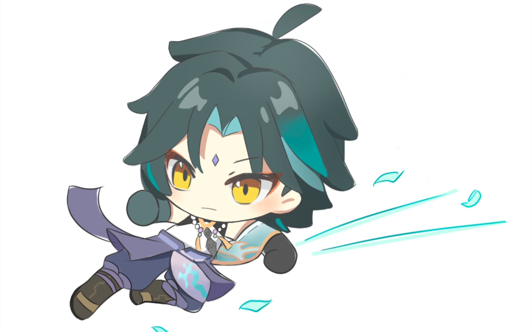 魈的日常快且快乐,祝看到此视频的明天好运来_哔哩哔哩bilibili_原神