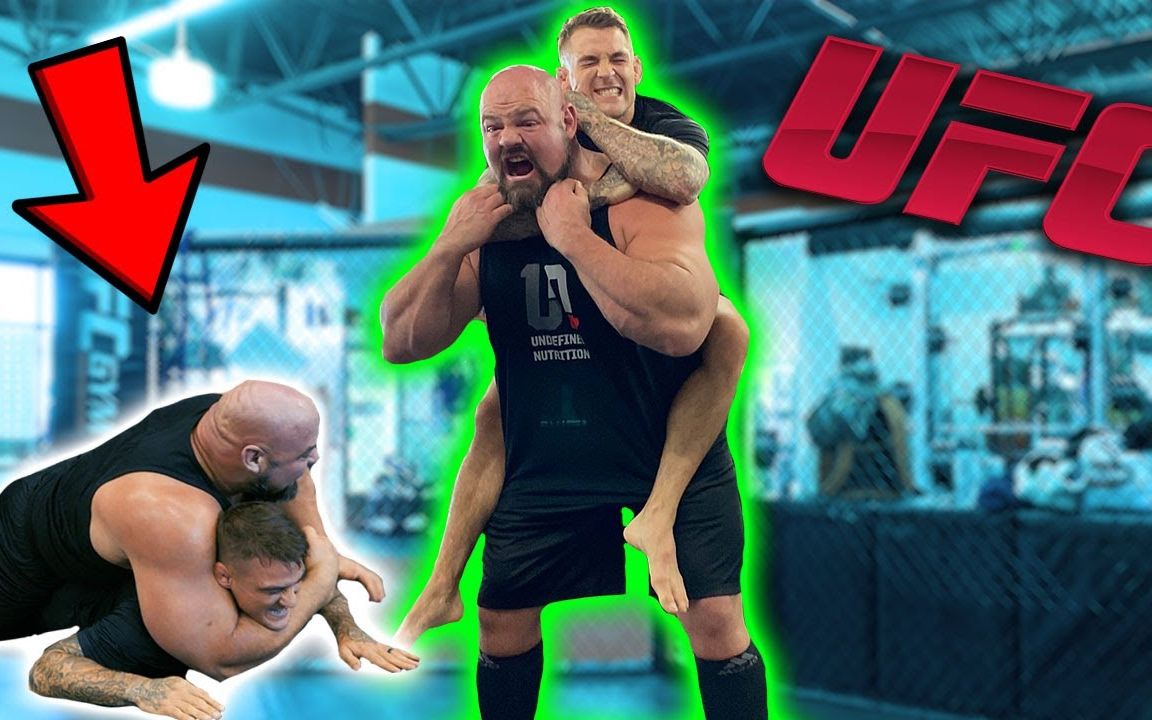 ufc名将"钻石"邀请世界大力士"肖"体验mma_哔哩哔哩_bilibili
