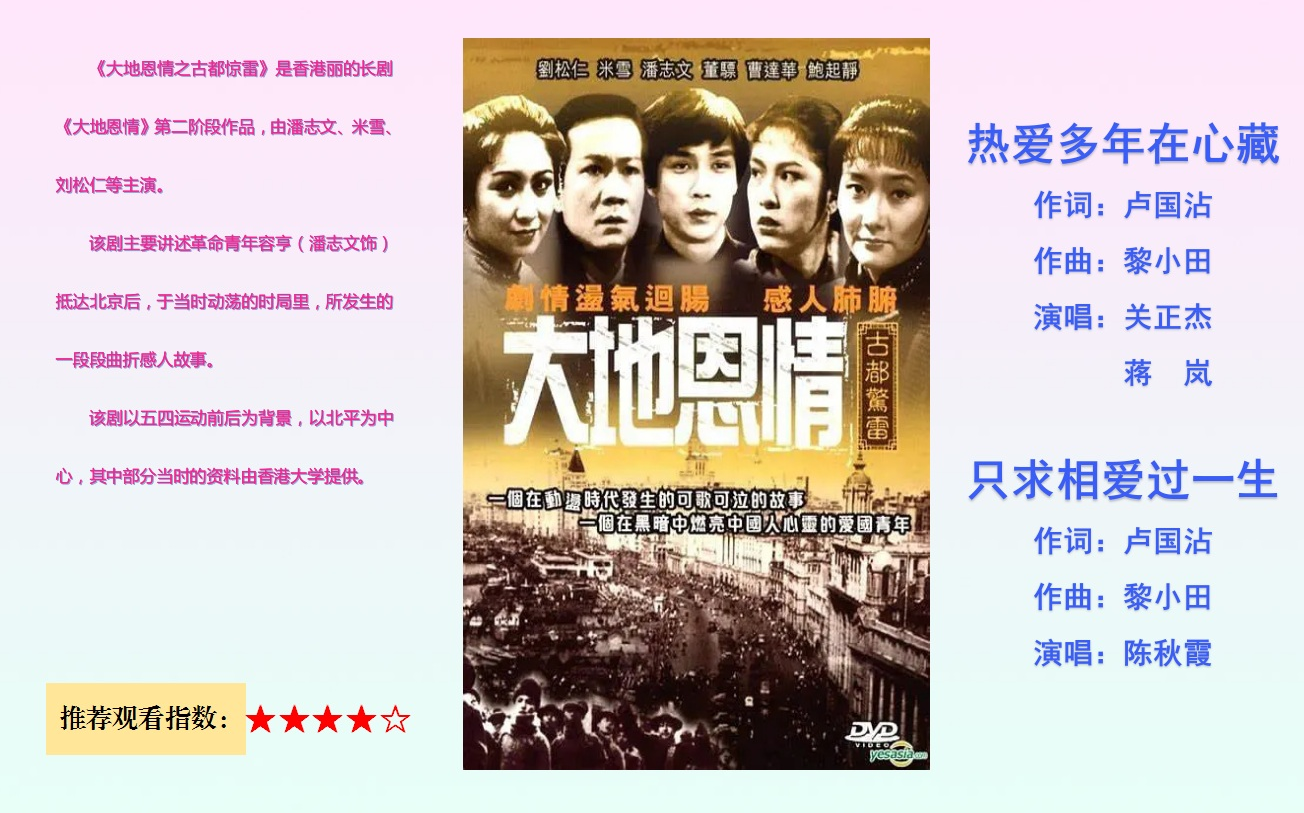 那些年,我们曾经追过的剧. 《大地恩情》 - 1980_哔哩哔哩_bilibili